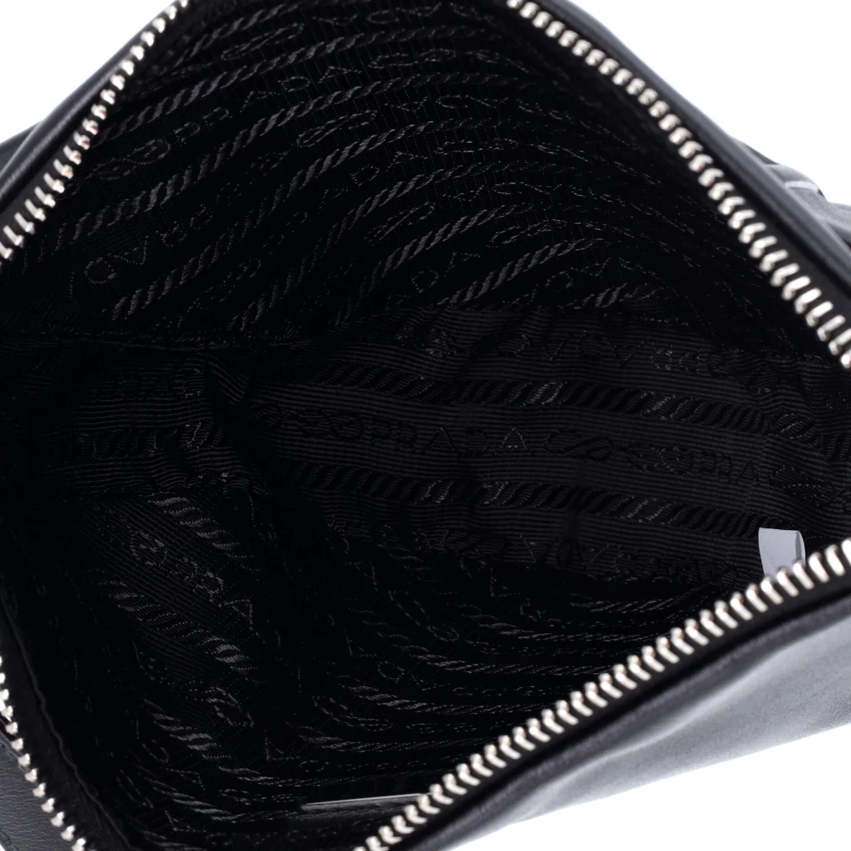 Triangle Logo Zip Crossbody Bag Embossed Grace Lux Small - Deep Luxury