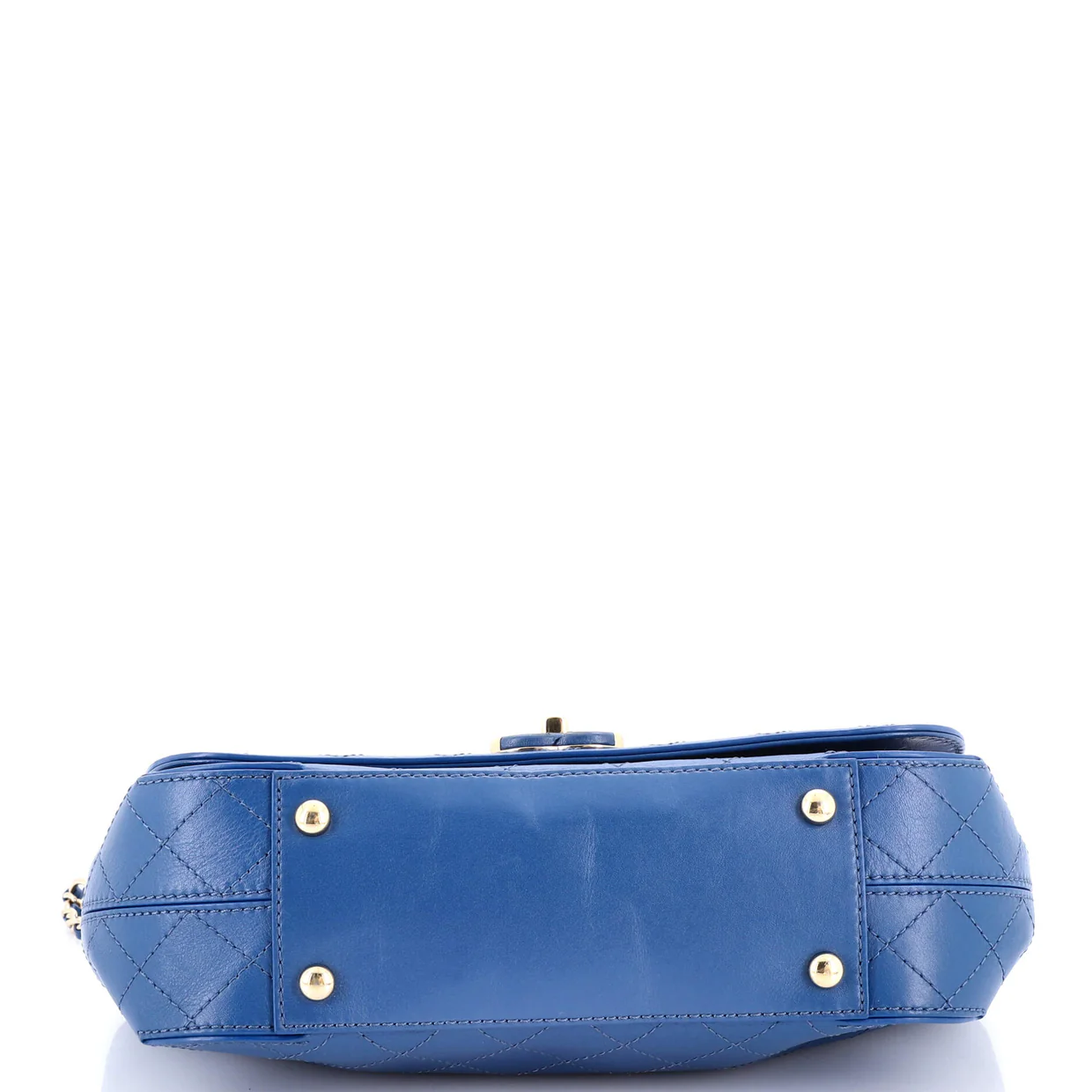 Covered CC Flap Bag Stitched Calfskin Medium - Deep Luxury