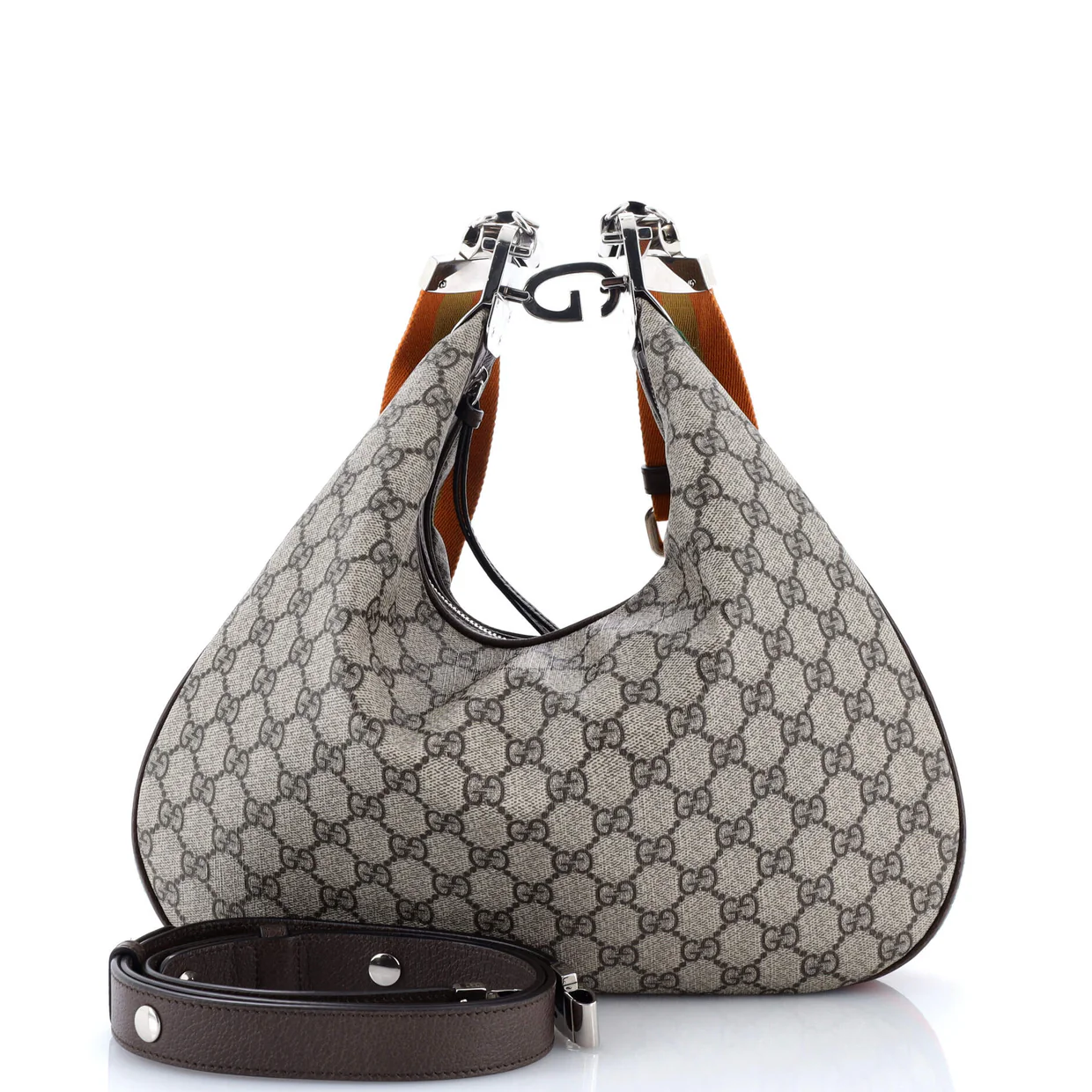 Attache Shoulder Bag GG Coated Canvas Medium - Deep Luxury