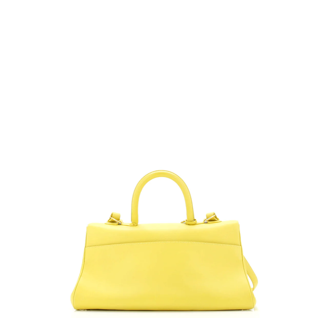 East West Brillant Top Handle Bag Leather Small - Deep Luxury