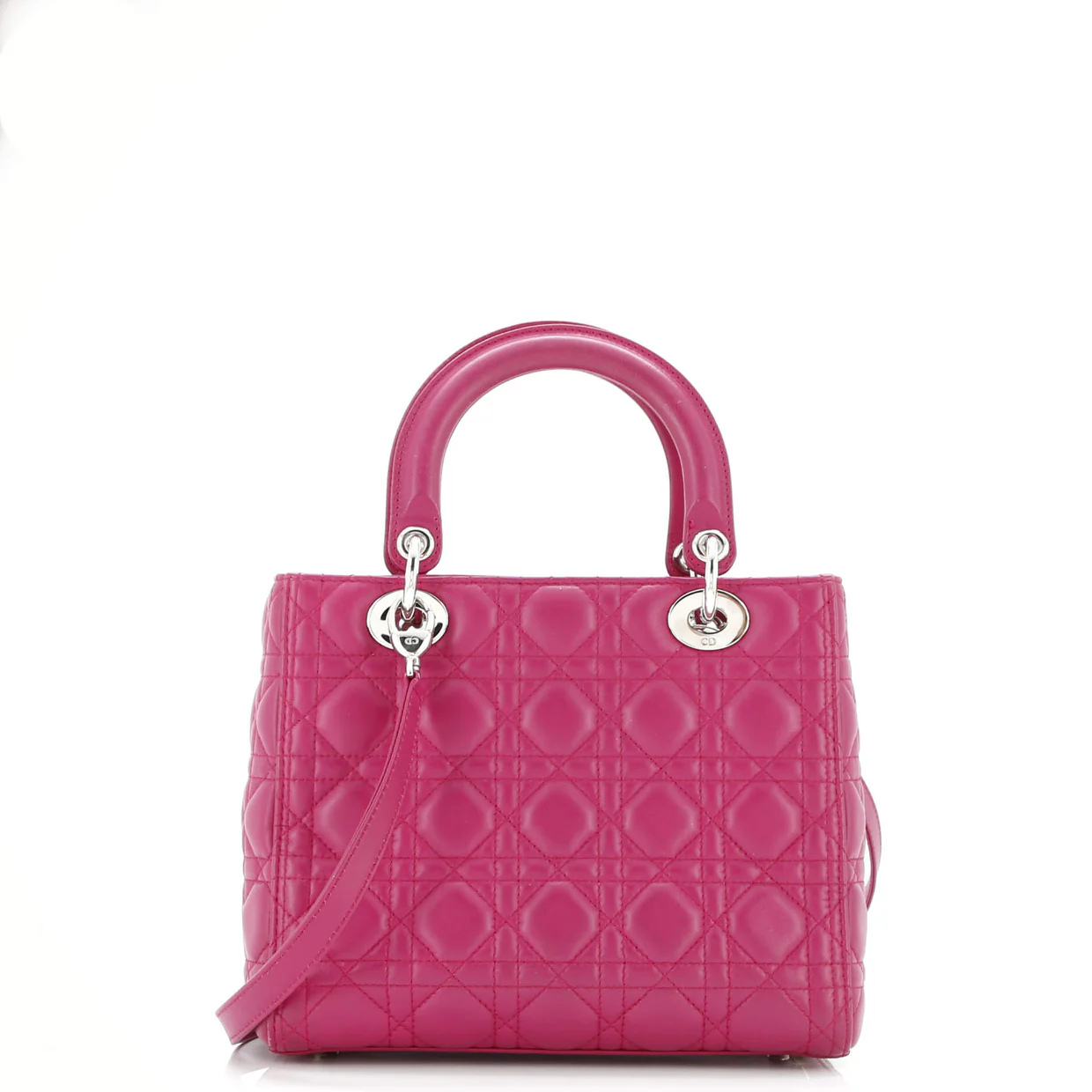 Lady Dior Bag Cannage Quilt Lambskin Medium - Deep Luxury