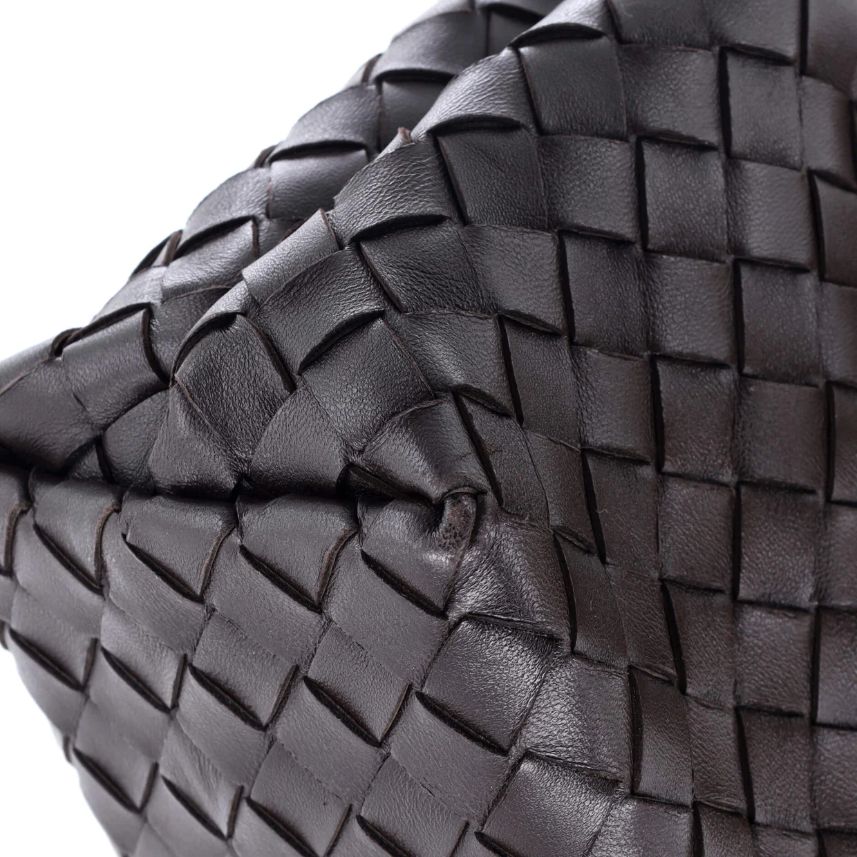 Andiamo Top Handle Bag Intrecciato Nappa Small - Deep Luxury