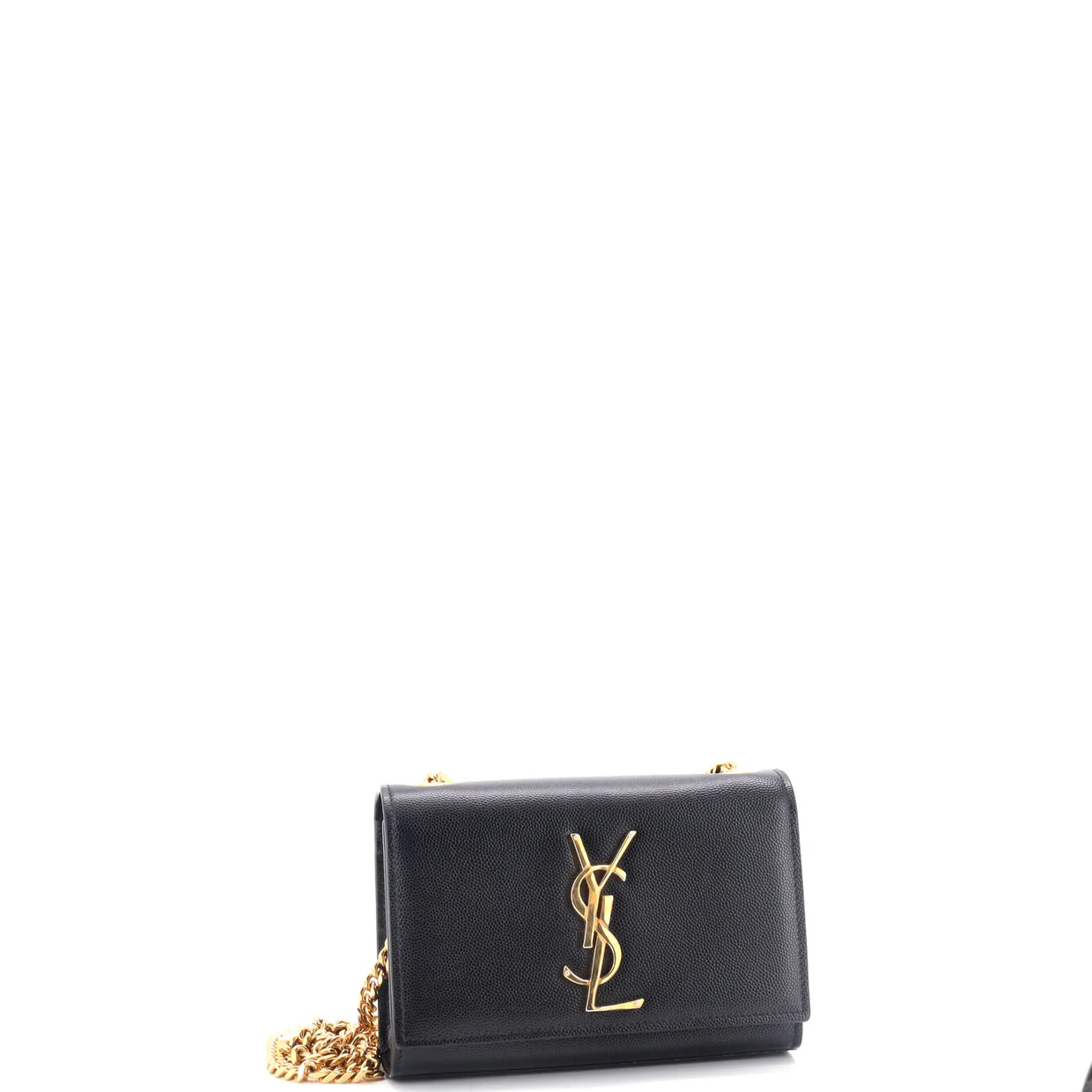 Classic Monogram Crossbody Bag Grainy Leather Small - Deep Luxury