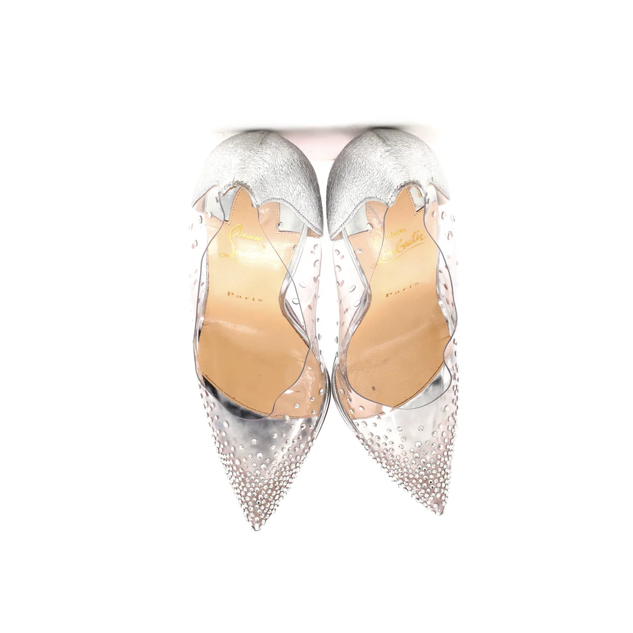 Women's Degrastrass Pumps PVC with Crystals 100 - Deep Luxury