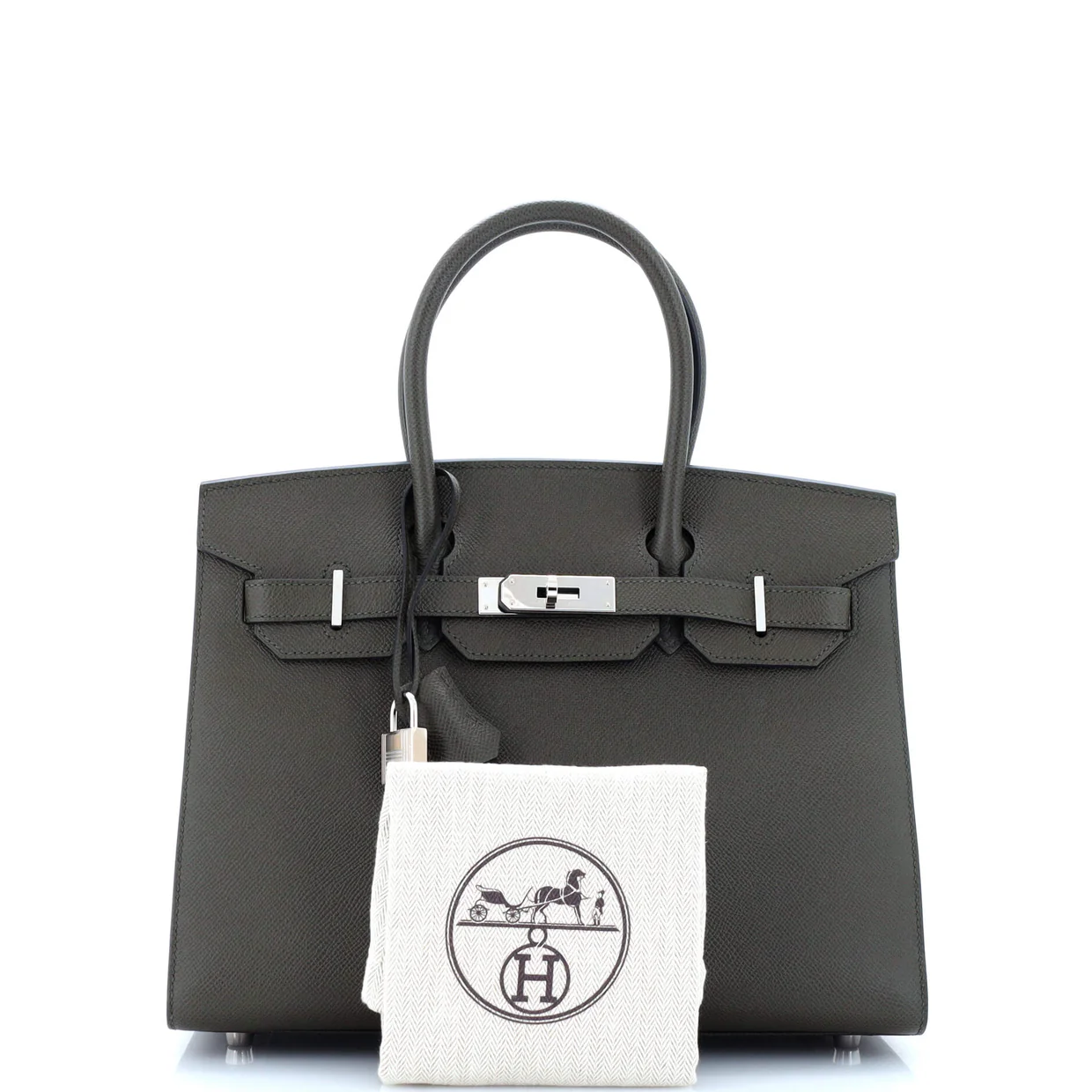 Birkin Sellier Bag Vert Maquis Epsom with Palladium Hardware 30 - Deep Luxury