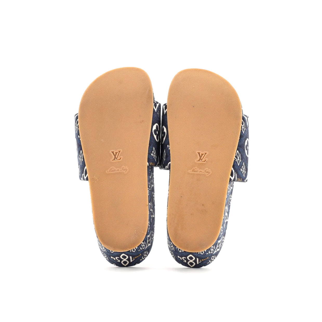Women's Jumbo Flatform Mule Sandals Limited Edition Since 1854 Monogram Jacquard - Deep Luxury