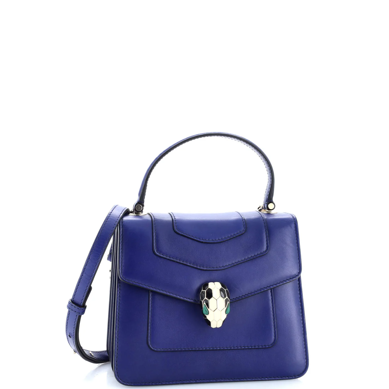 Serpenti Forever Top Handle Bag Leather Small - Deep Luxury