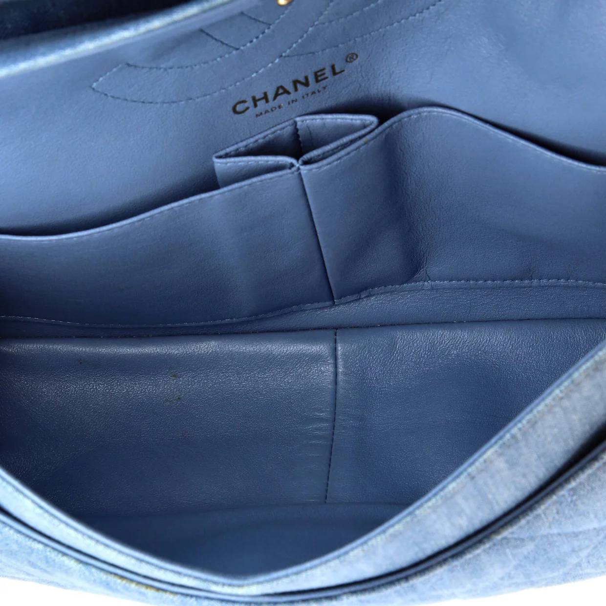 Reissue 2.55 Flap Bag Quilted Denim 226 - Deep Luxury