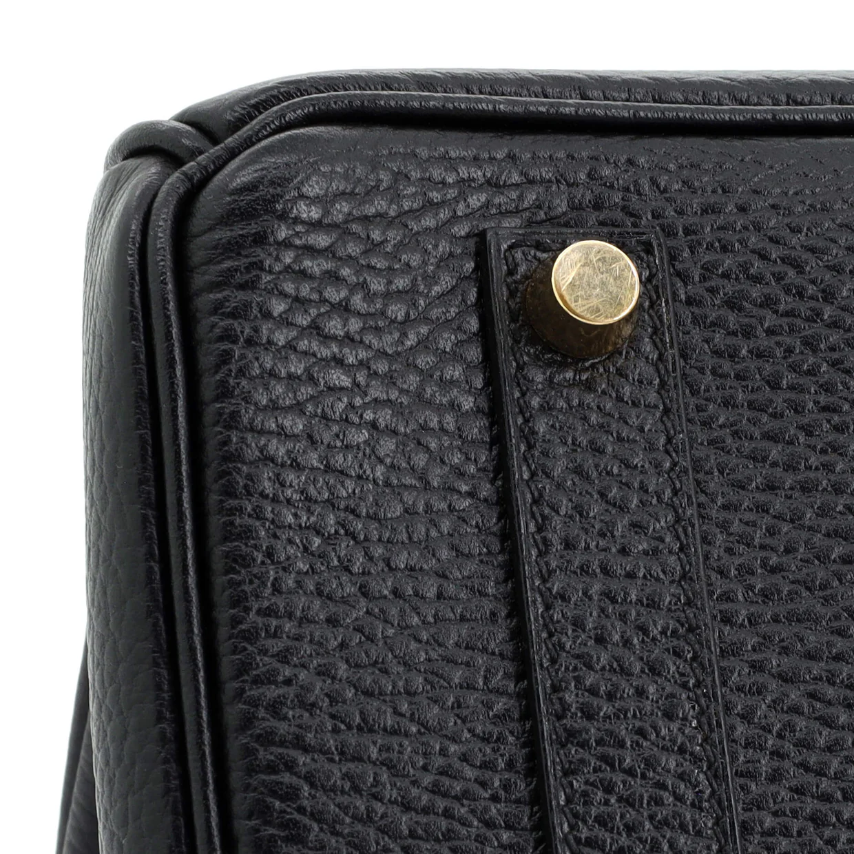 Birkin Handbag Noir Ardennes with Gold Hardware 35 - Deep Luxury