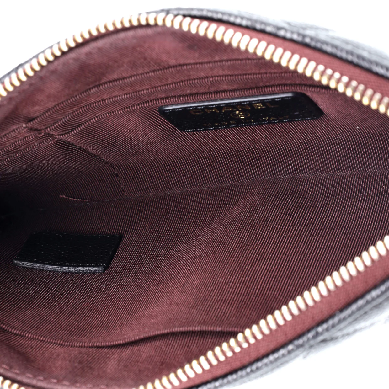 O Case Clutch Quilted Caviar Small - Deep Luxury