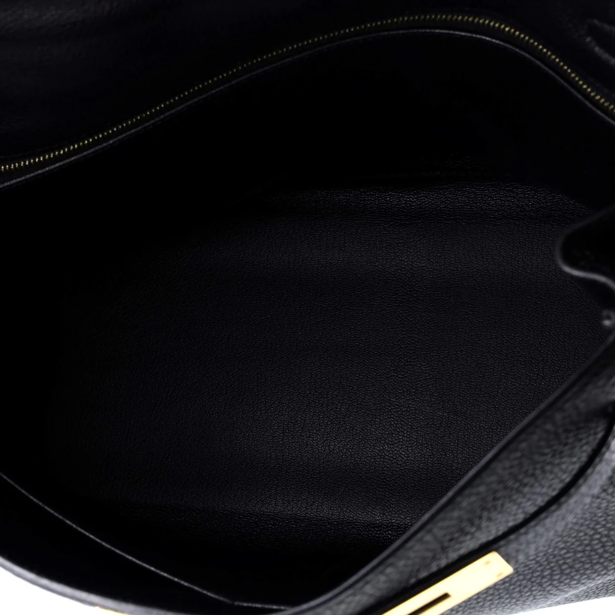 Kelly Handbag Noir Togo with Gold Hardware 32 - Deep Luxury