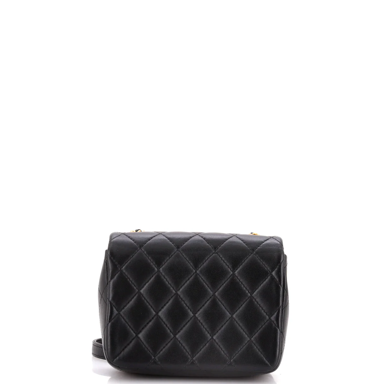 Crystal CC Full Flap Bag Quilted Lambskin Mini - Deep Luxury