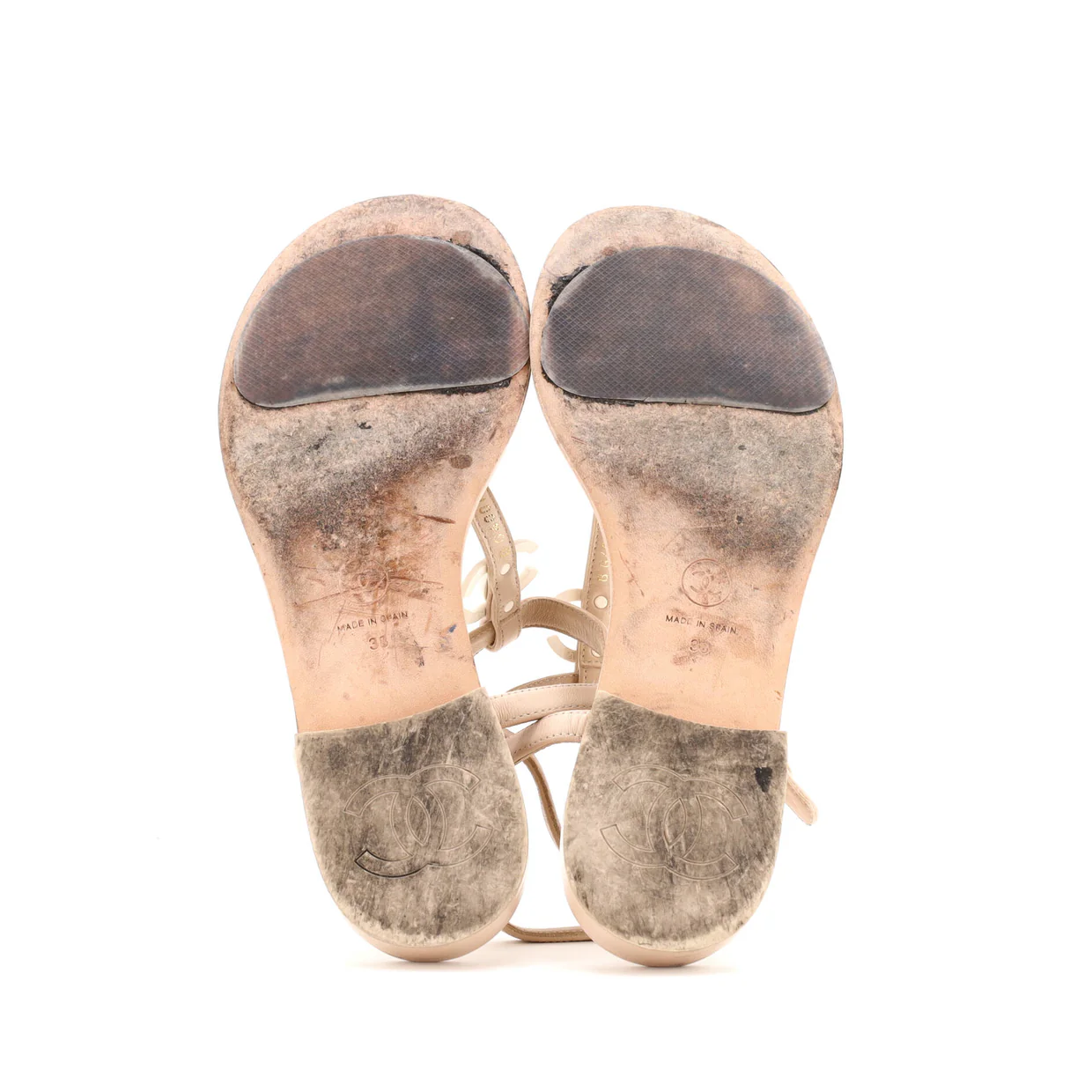 Women's CC Thong Sandals Leather - Deep Luxury