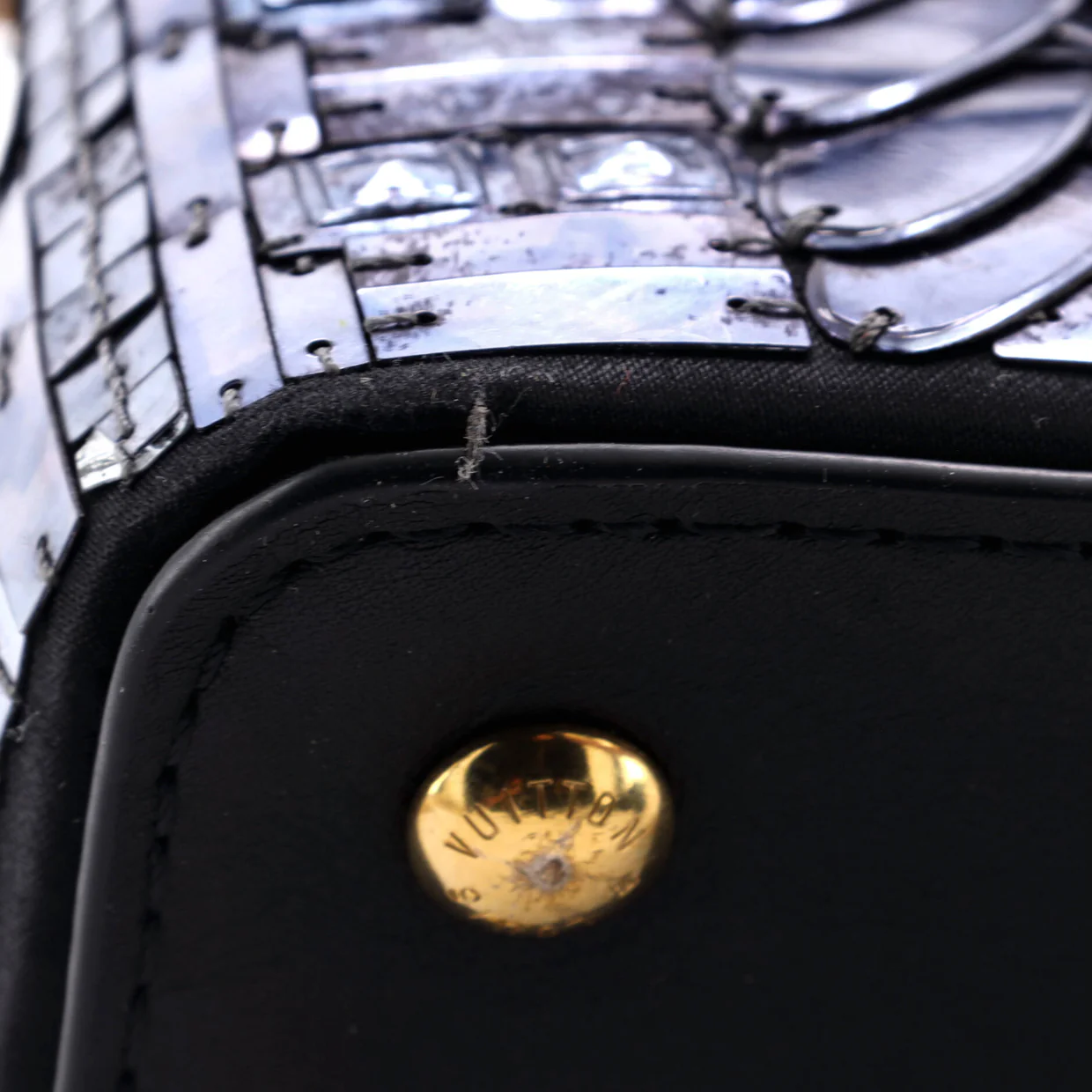 Capucines Bag Patchwork Sequin Embellished Satin Mini - Deep Luxury