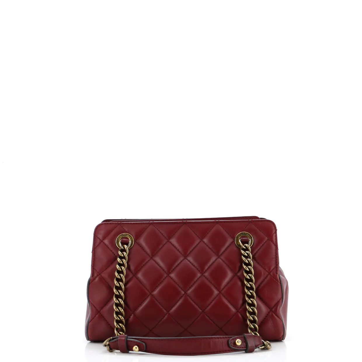 Perfect Edge Tote Quilted Leather Mini - Deep Luxury