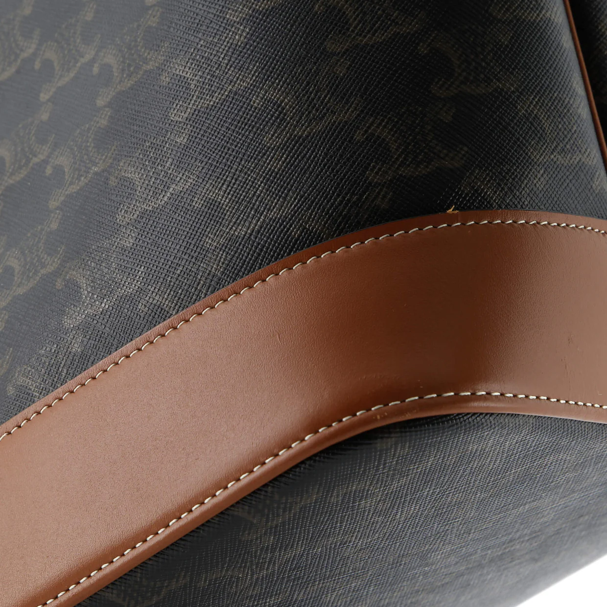 Bucket Bag Triomphe Coated Canvas Medium - Deep Luxury