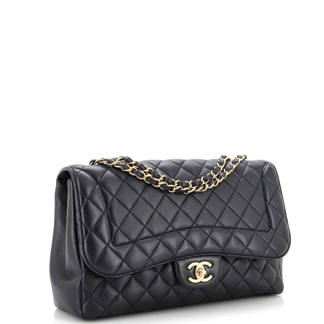 Mademoiselle Chic Flap Bag Quilted Lambskin Jumbo - Deep Luxury