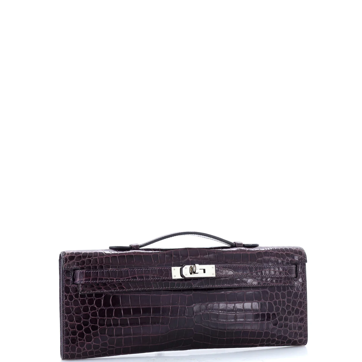 Kelly Cut Pochette Porosus Crocodile - Deep Luxury