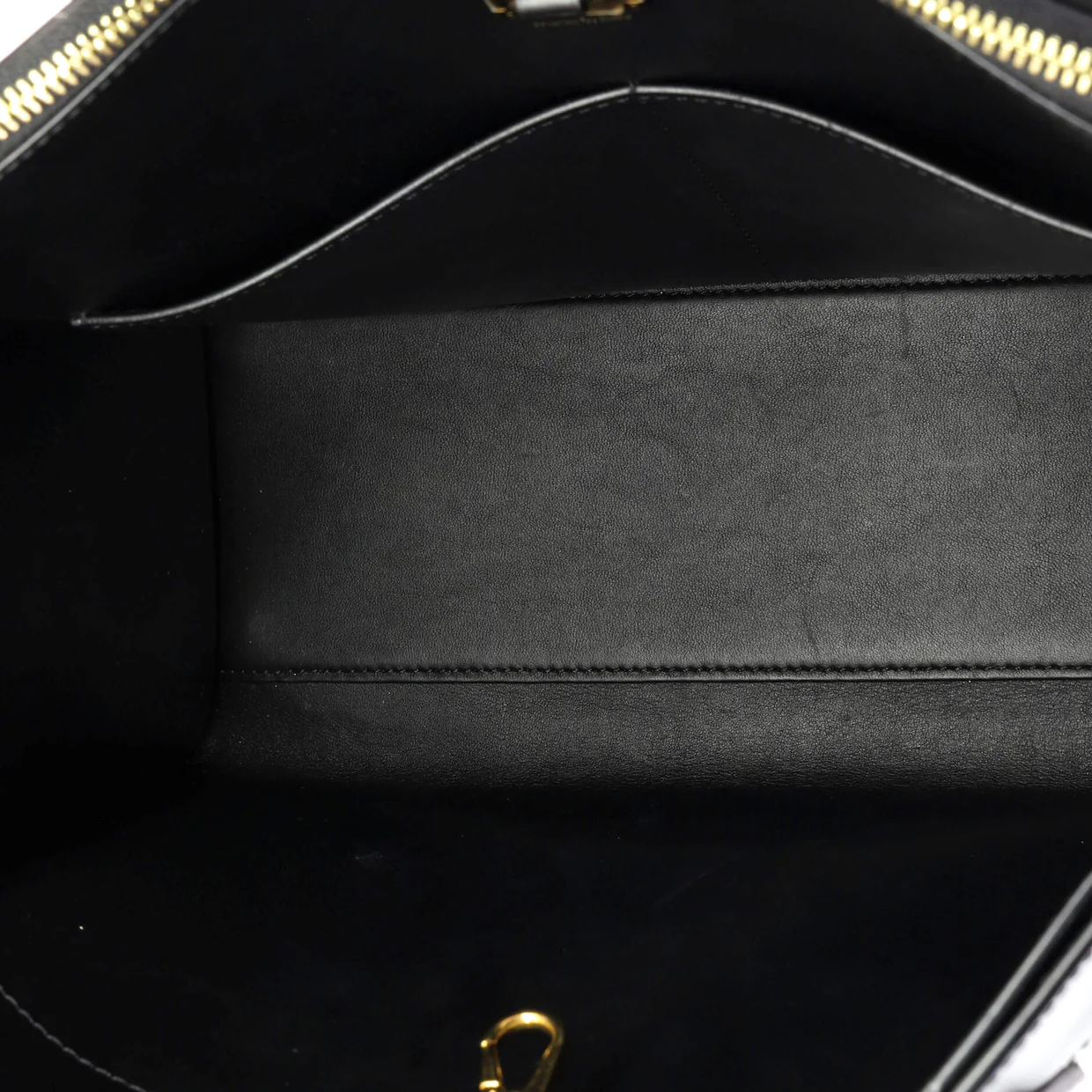 City Steamer Handbag Leather with Monogram Canvas MM - Deep Luxury