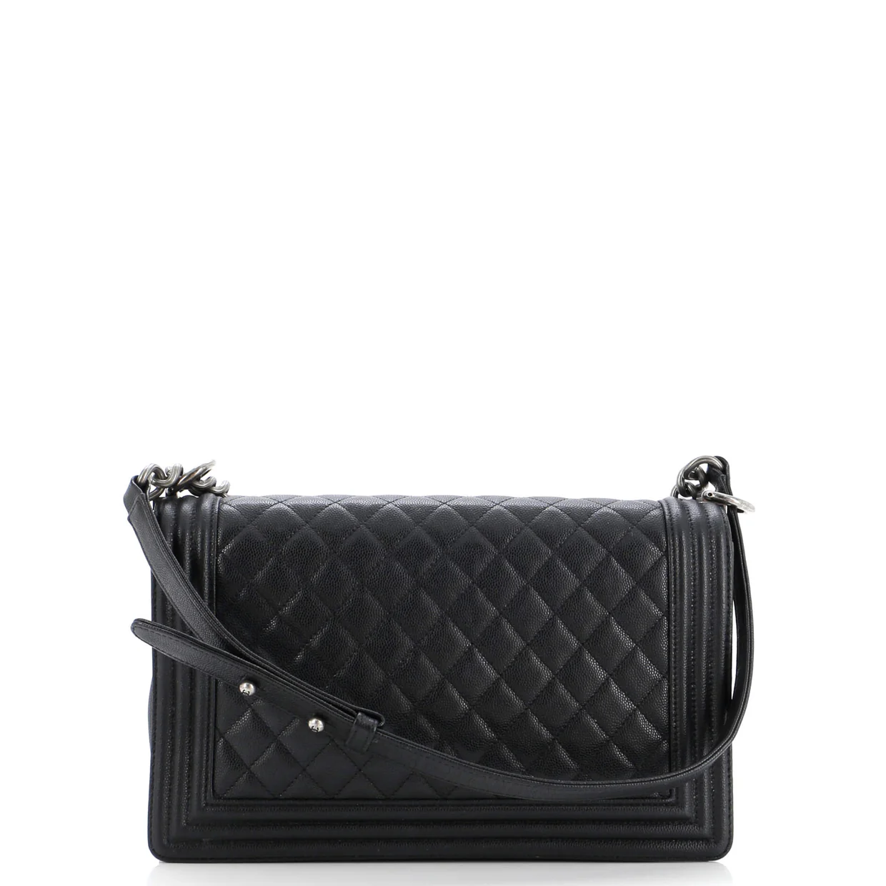 Boy Flap Bag Quilted Caviar New Medium - Deep Luxury