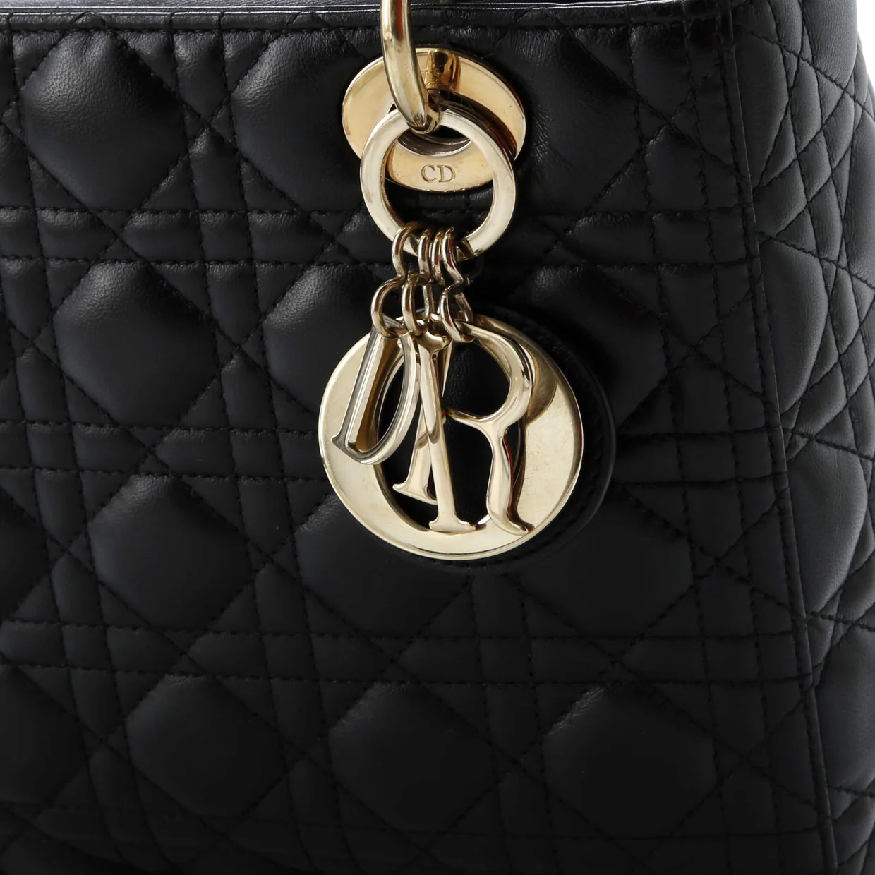 Lady Dior NM Bag Cannage Quilt Lambskin Medium - Deep Luxury