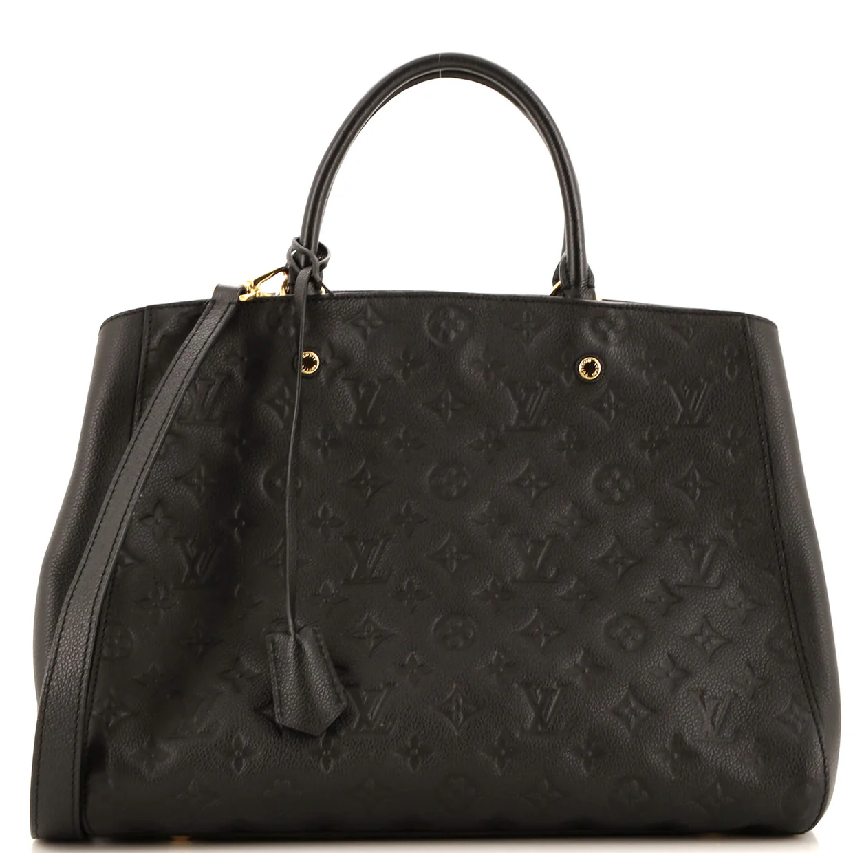 Montaigne Handbag Monogram Empreinte Leather GM - Deep Luxury