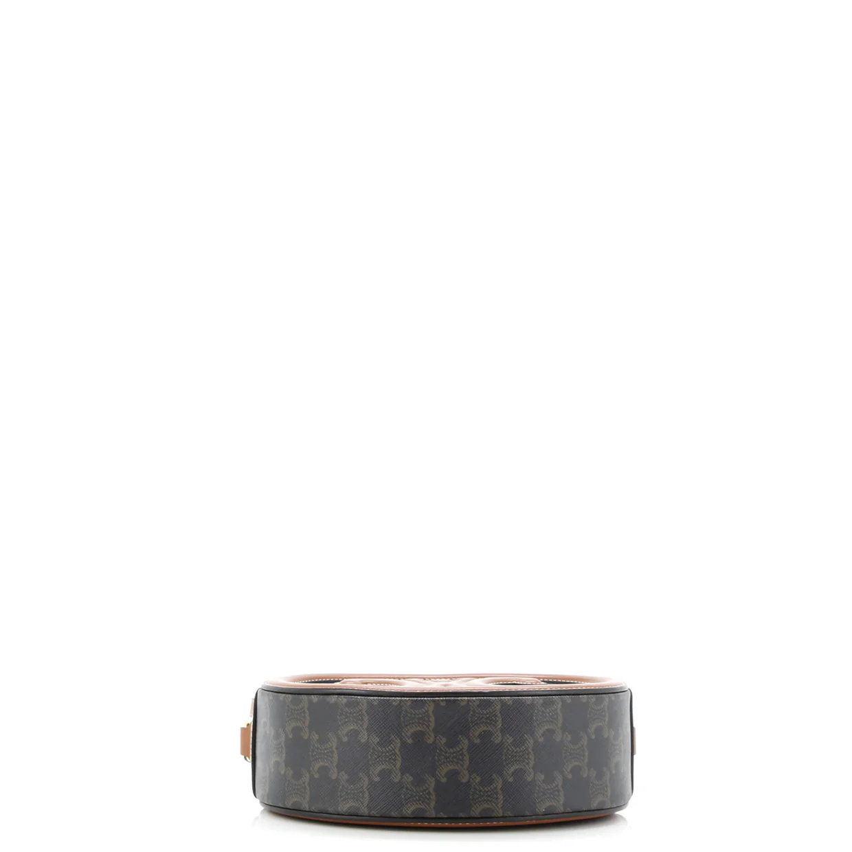 Triomphe Oval Crossbody Bag Triomphe Coated Canvas and Leather - Deep Luxury