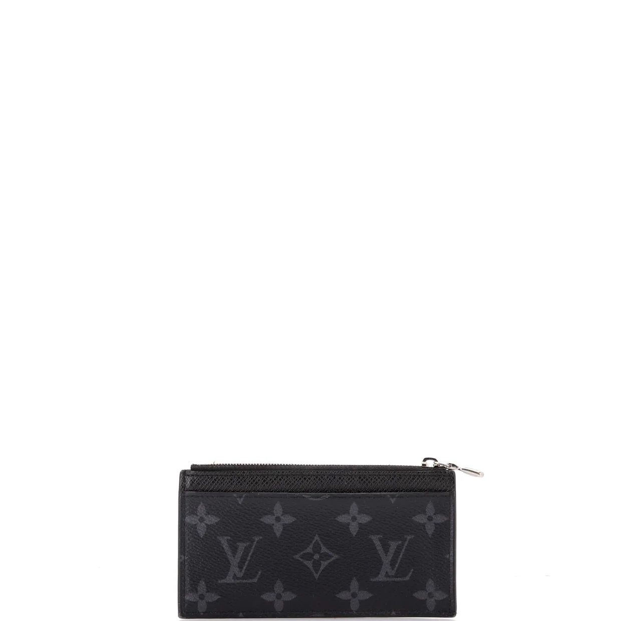 Coin Card Holder Reverse Monogram Eclipse Canvas - Deep Luxury