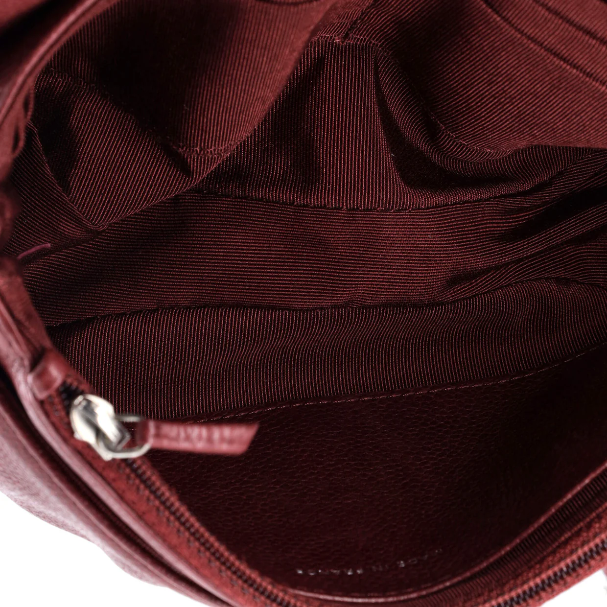 Half Moon Wallet on Chain Caviar - Deep Luxury