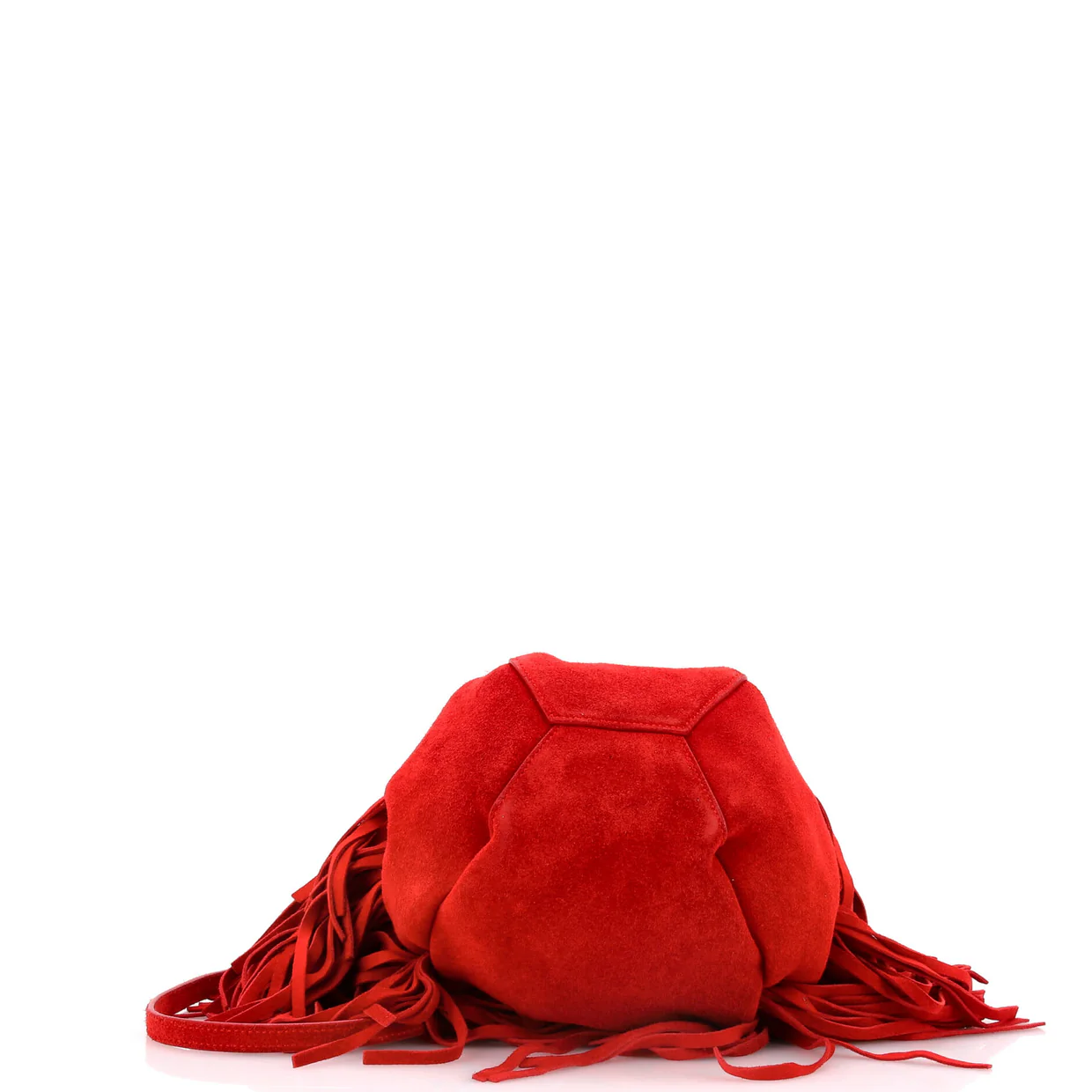 Fringe Monogram Bourse Bucket Bag Leather Mini - Deep Luxury