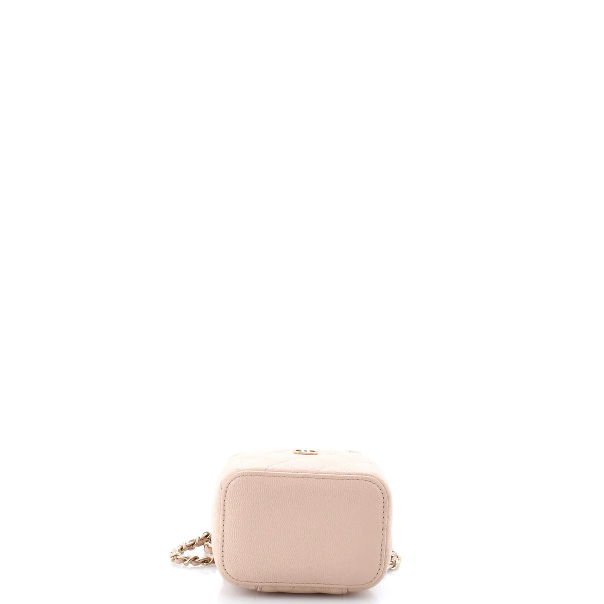 Classic Vanity Case with Chain Quilted Caviar Mini - Deep Luxury