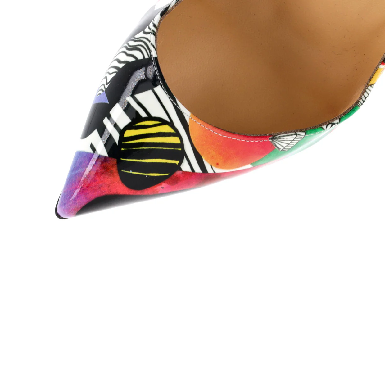 Women's Hot Chick Pumps Printed Patent 100 - Deep Luxury