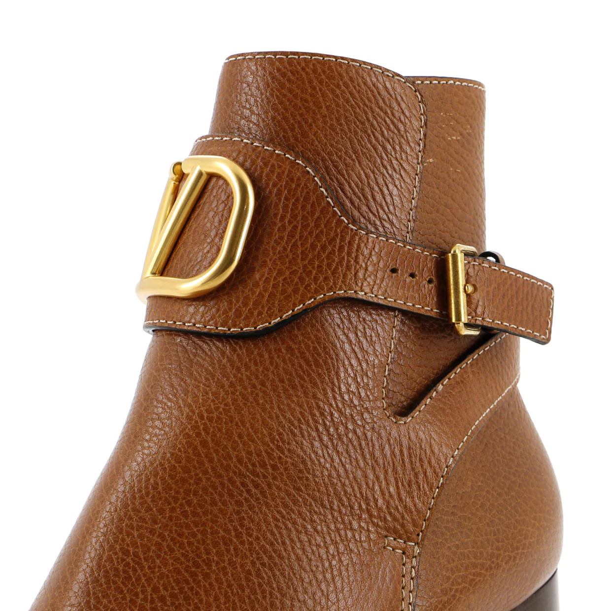 Women's VLogo Belt Ankle Boots Leather - Deep Luxury
