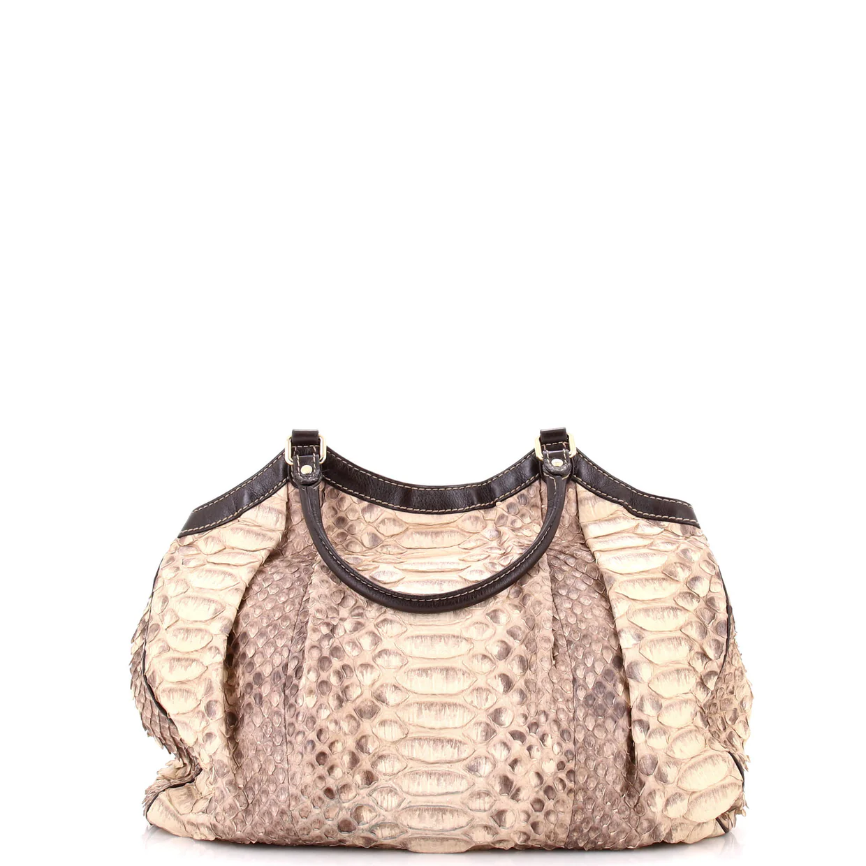 Sukey Tote Python Large - Deep Luxury