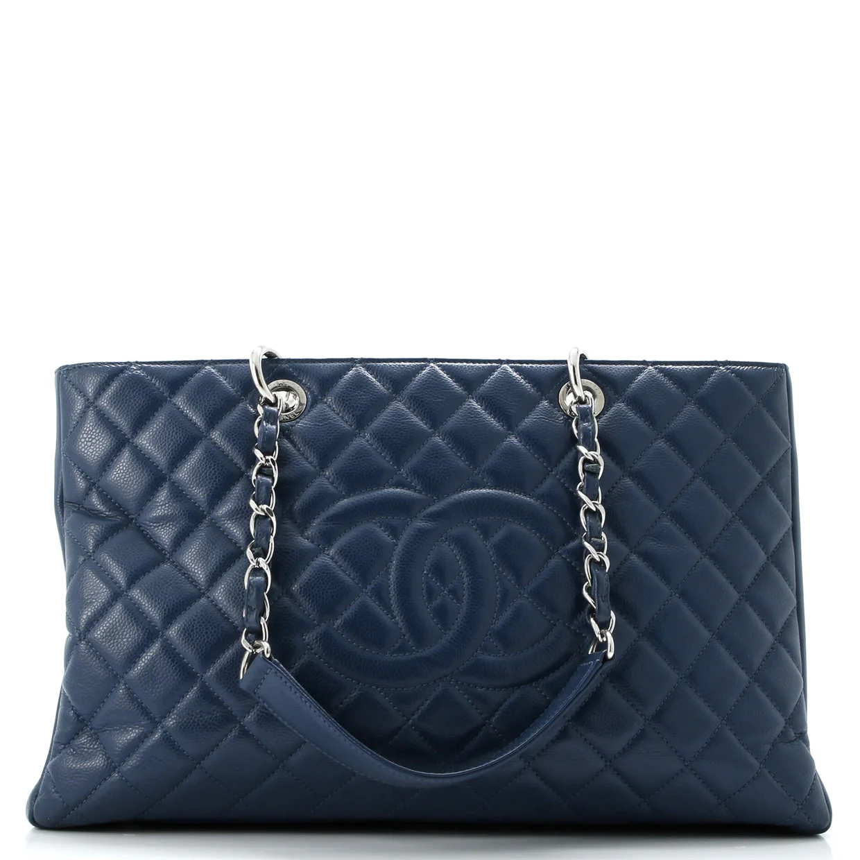 Grand Shopping Tote Quilted Caviar XL - Deep Luxury