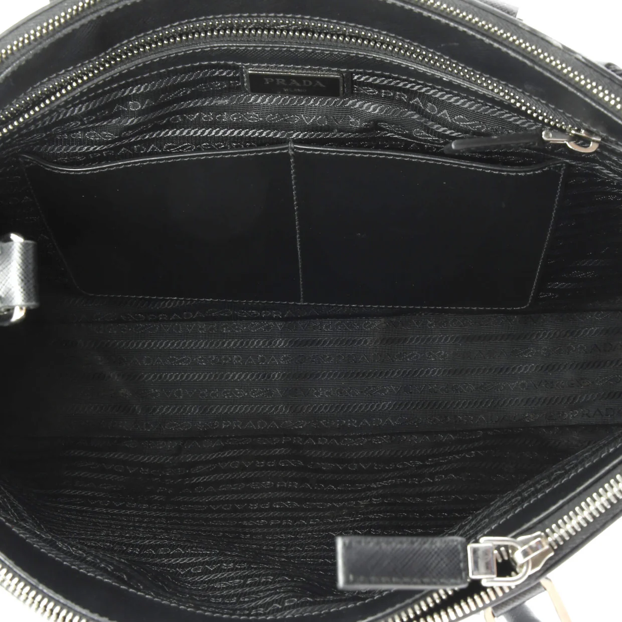 Cuir Double Tote Saffiano Leather Large - Deep Luxury
