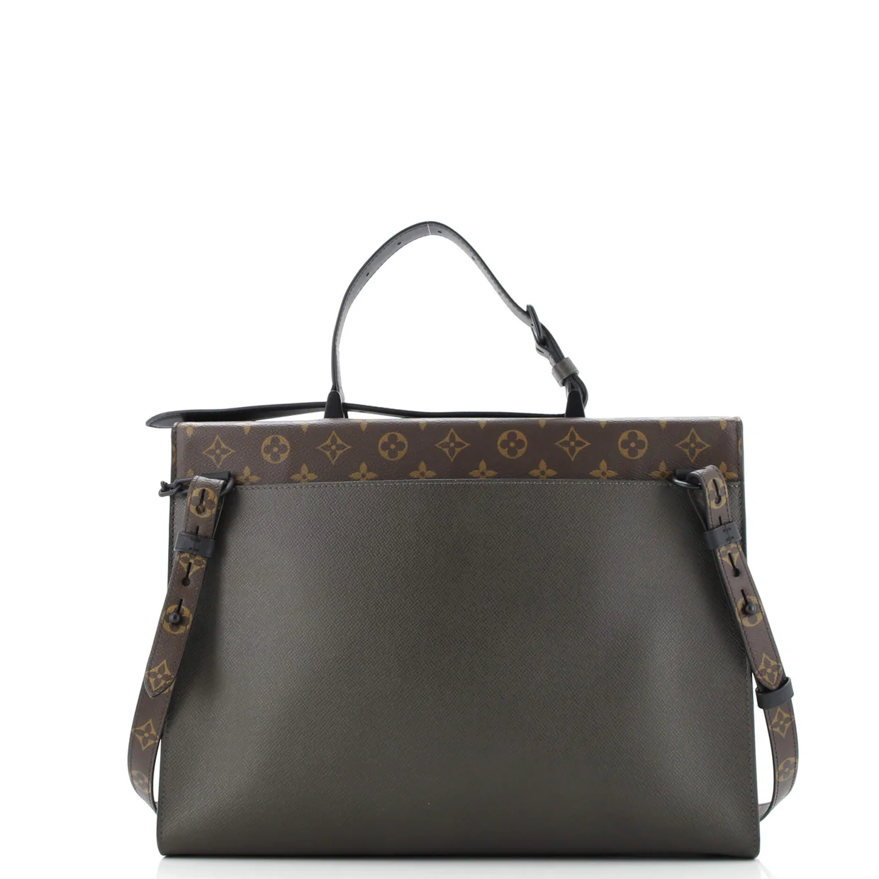 Robusto Briefcase Monogram Canvas and Taiga Leather - Deep Luxury