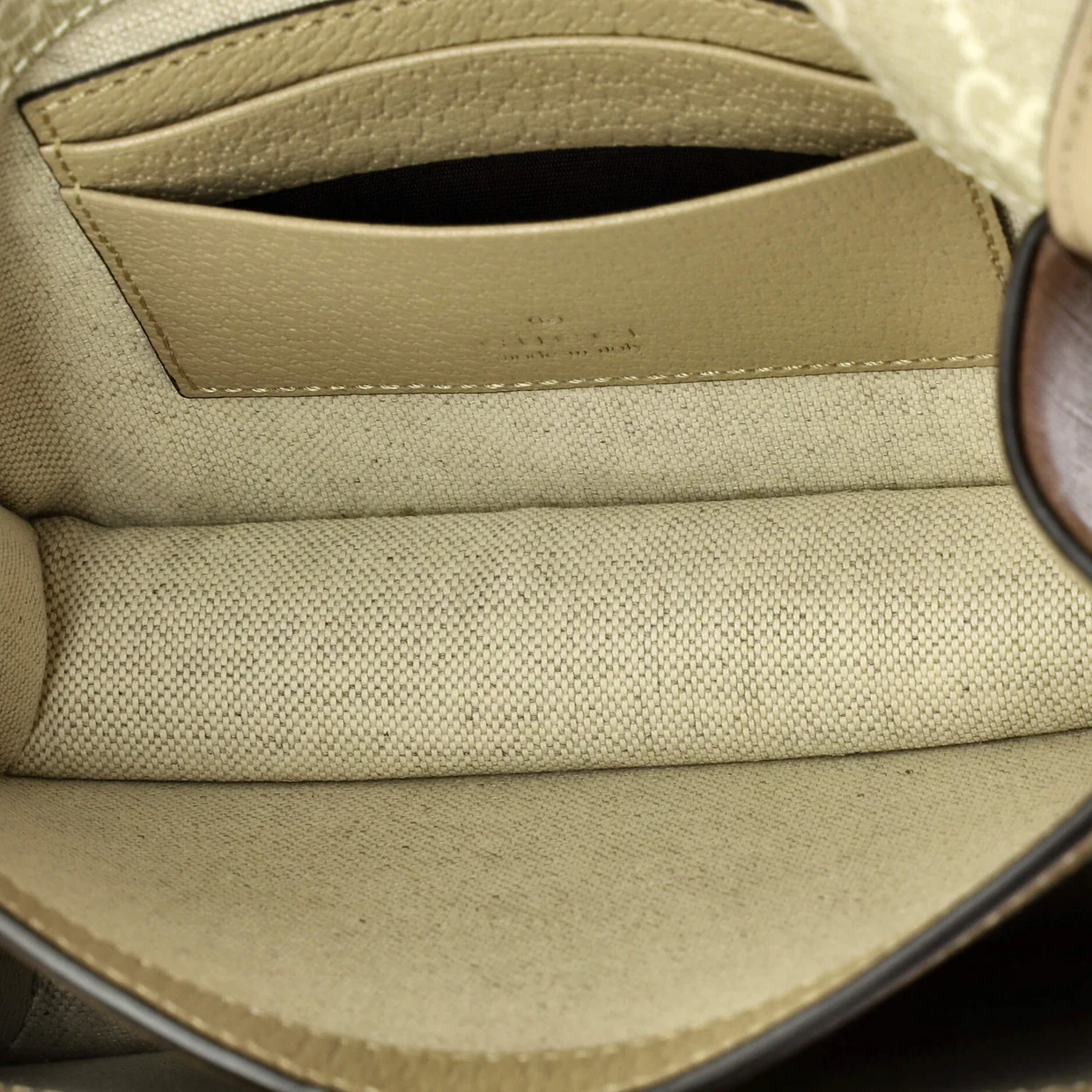 Interlocking G Patch Messenger Bag GG Coated Canvas Mini - Deep Luxury