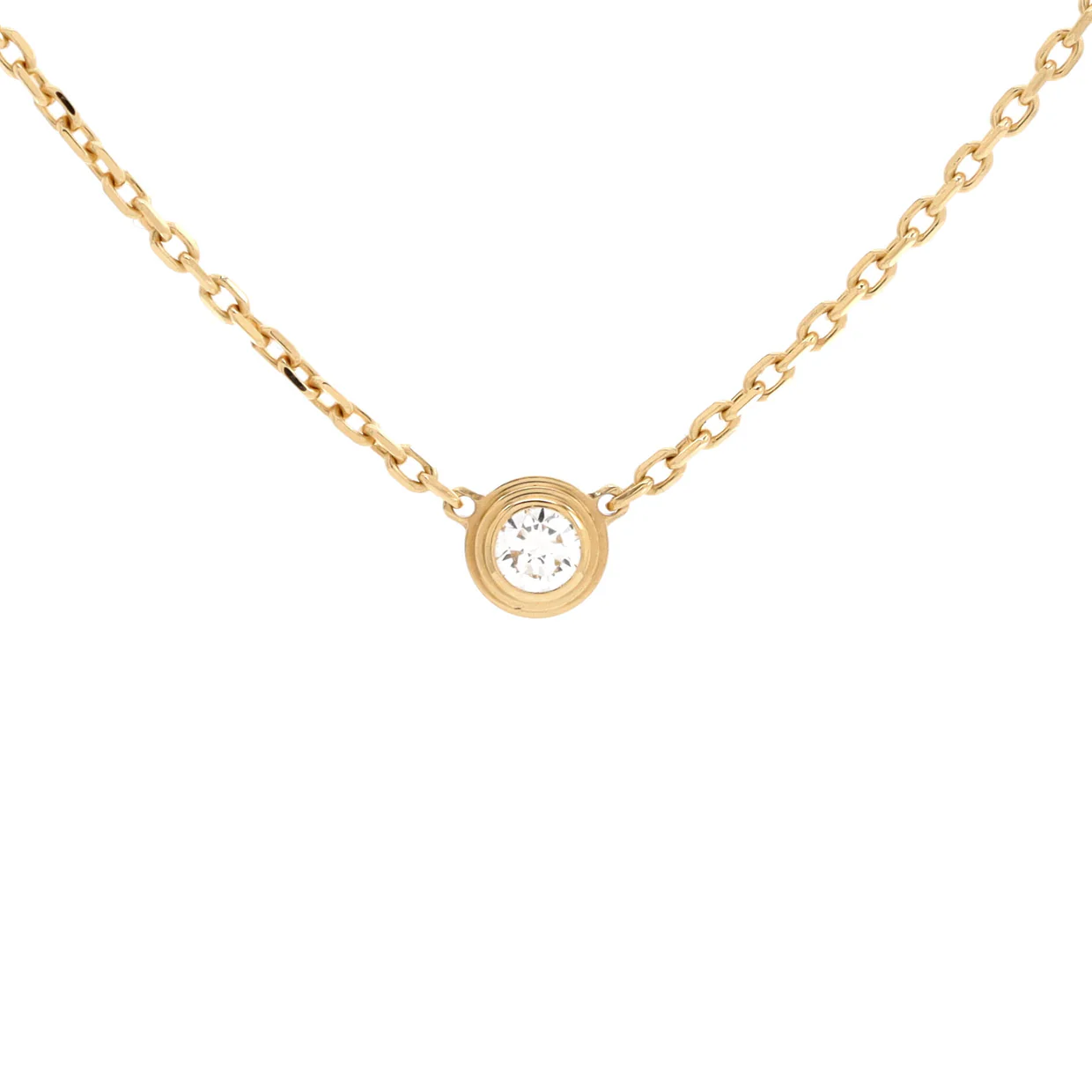 Cartier D'Amour Pendant Necklace 18K Yellow Gold and Diamond XS - Deep Luxury