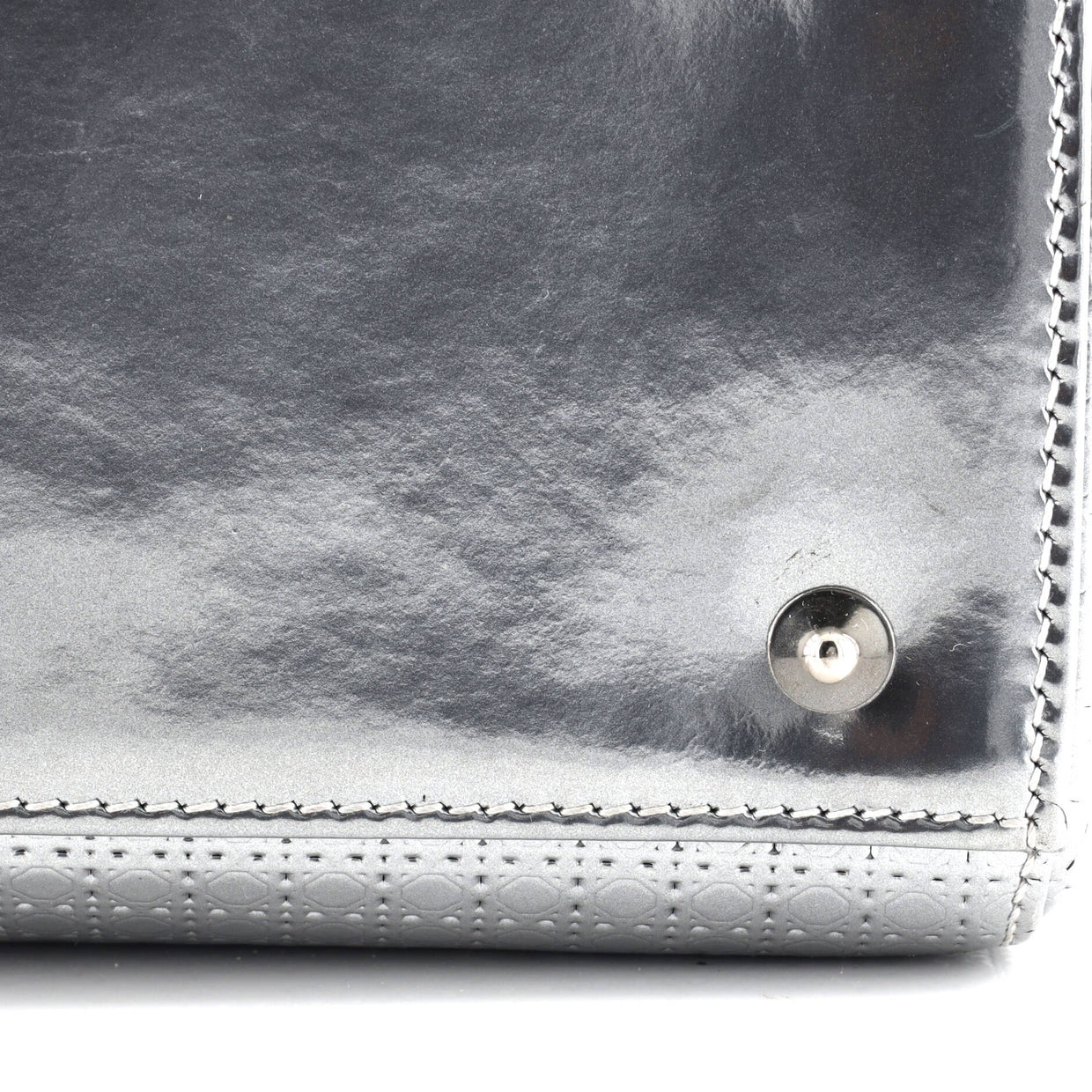 Lady Dior Bag Micro Cannage Metallic Calfskin Medium - Deep Luxury