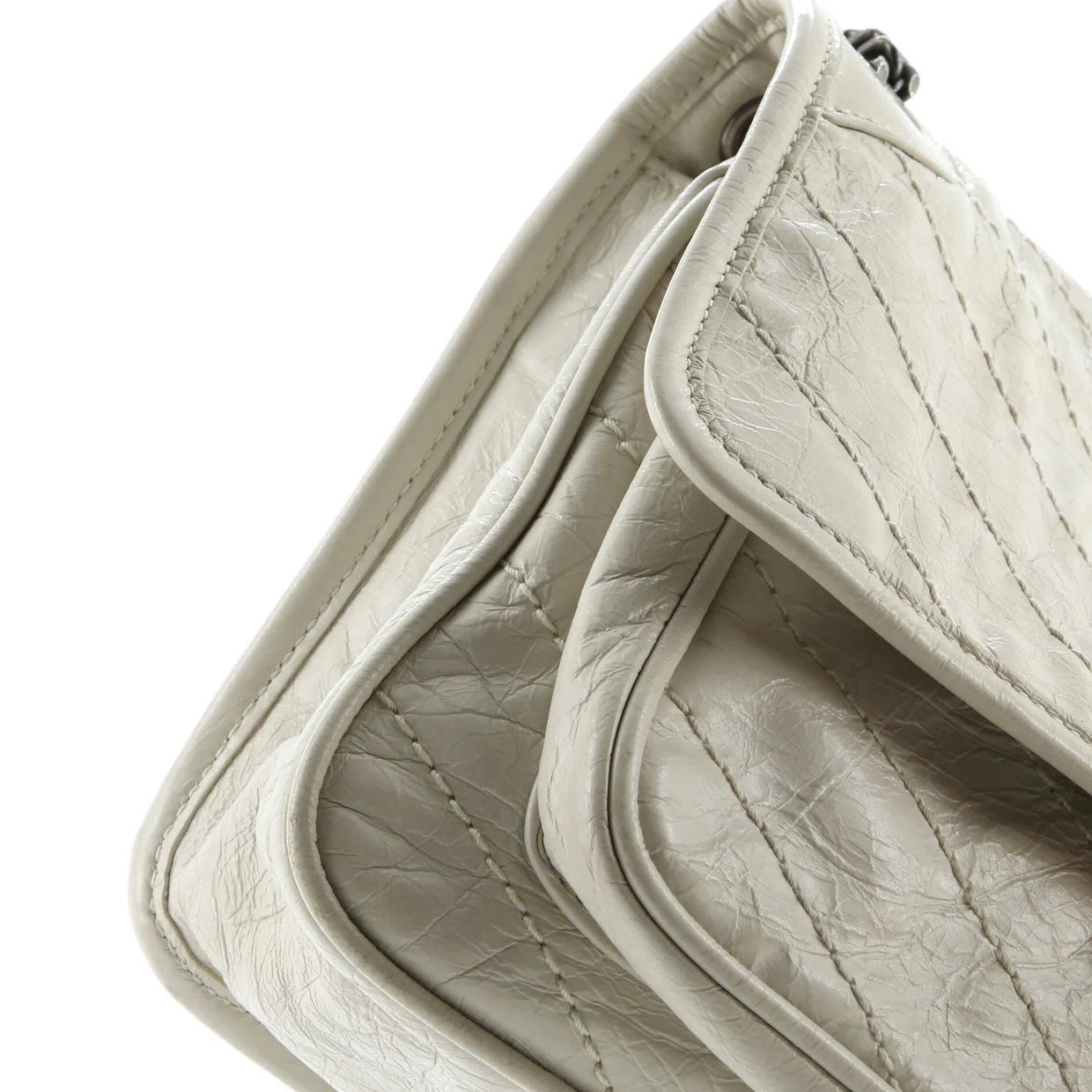 Niki Chain Flap Bag Matelasse Chevron Leather Baby - Deep Luxury