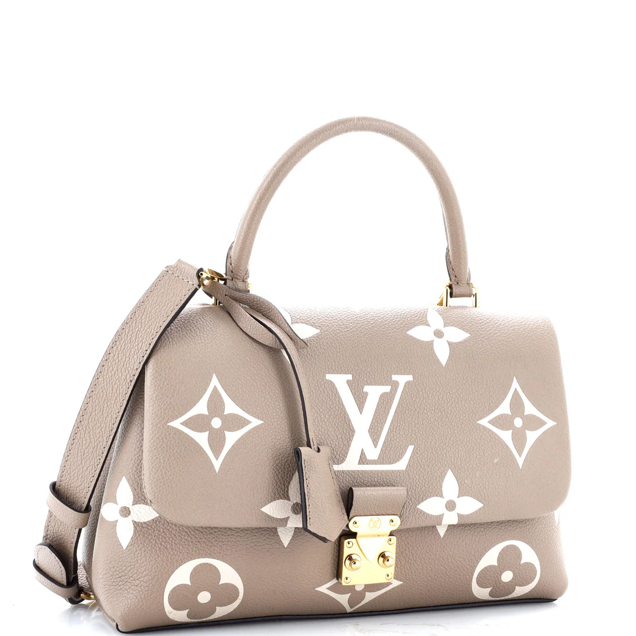 Madeleine Handbag Bicolor Monogram Empreinte Giant MM - Deep Luxury