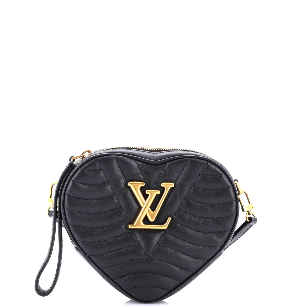 New Wave Heart Crossbody Bag Quilted Leather - Deep Luxury
