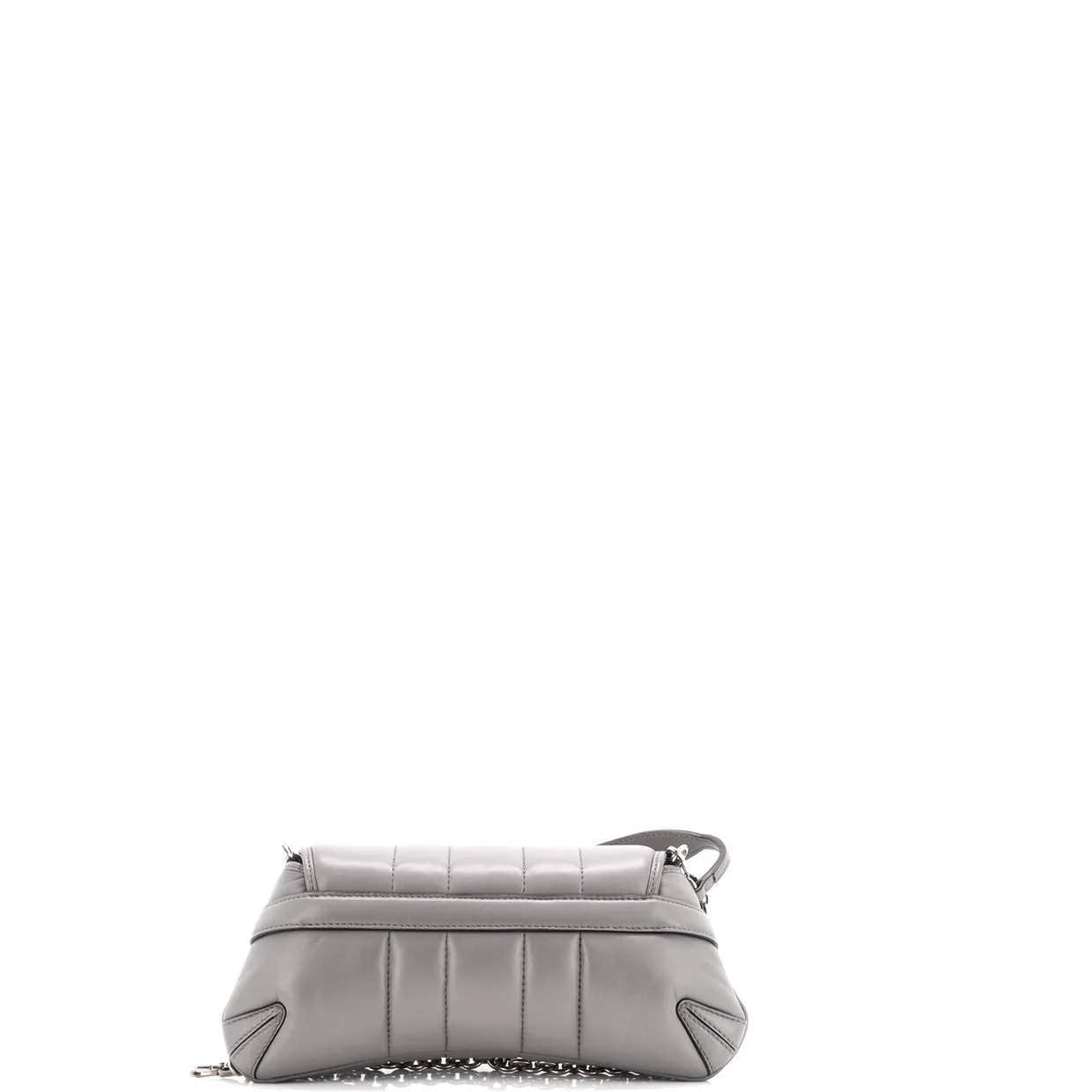 Horsebit Chain Shoulder Bag Vertical Quilted Leather Small - Deep Luxury