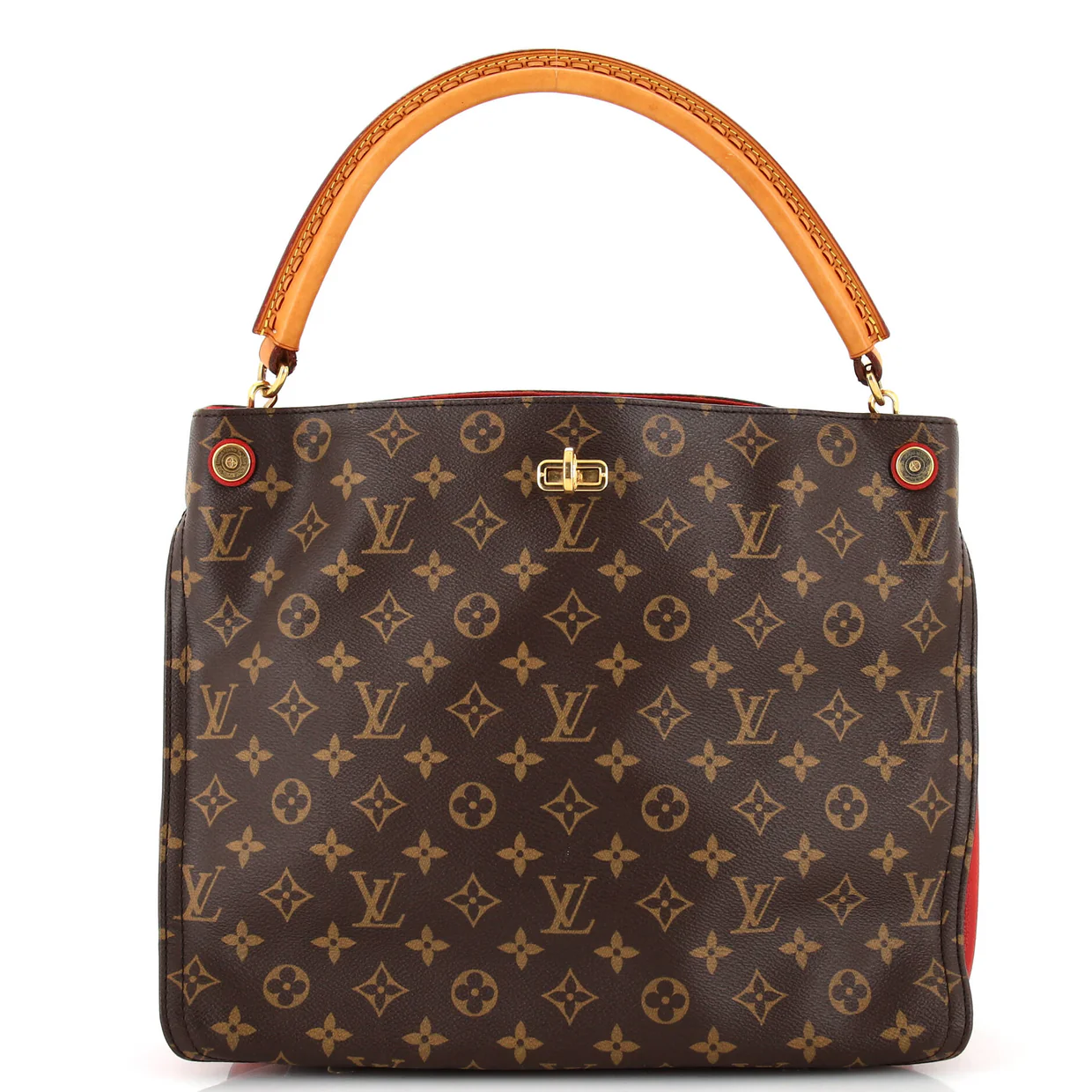 Gaia Handbag Monogram Canvas - Deep Luxury