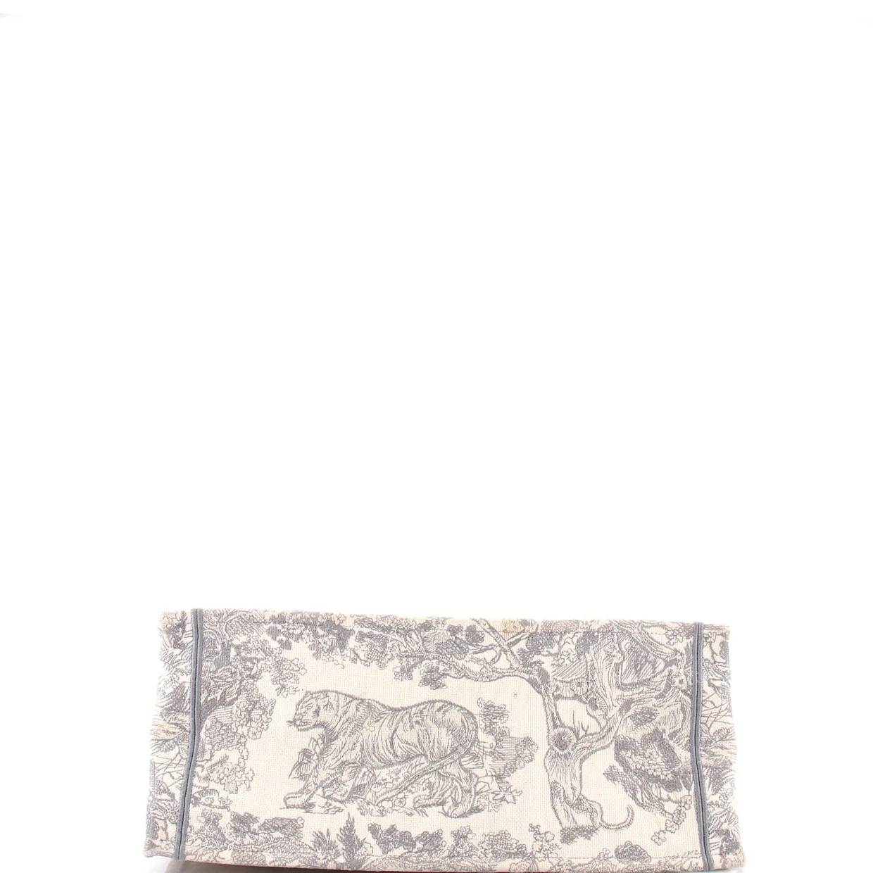 Book Tote Embroidered Canvas Large - Deep Luxury