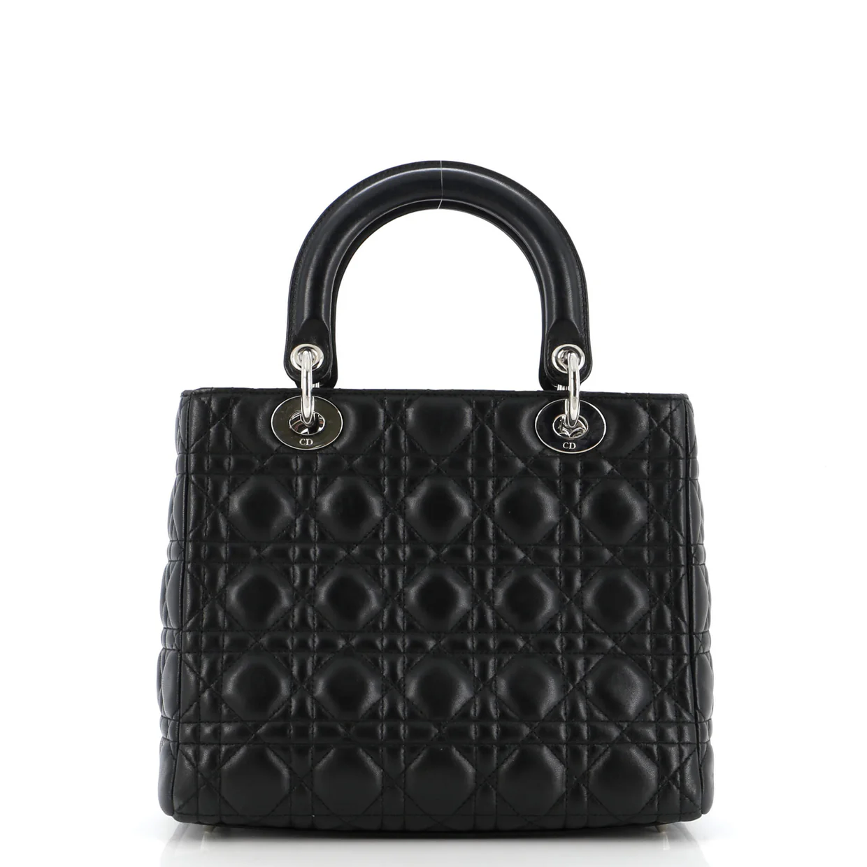 Lady Dior Bag Cannage Quilt Lambskin Medium - Deep Luxury