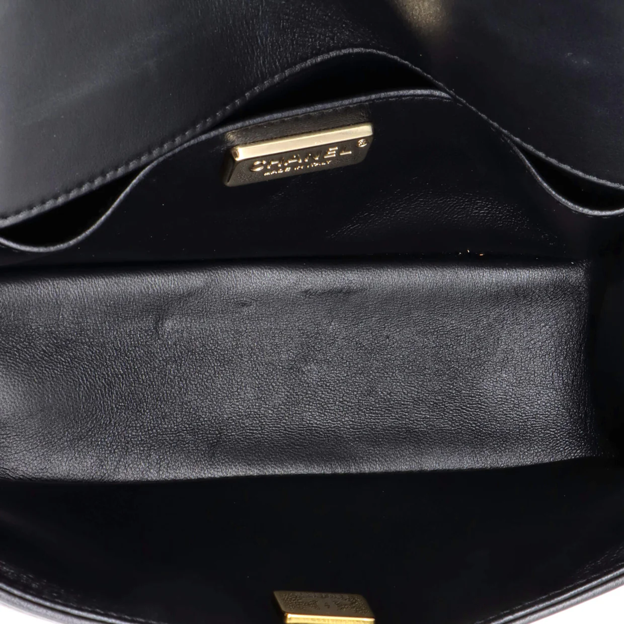 Boy Flap Bag Chain Embellished Quilted Lambskin Small - Deep Luxury