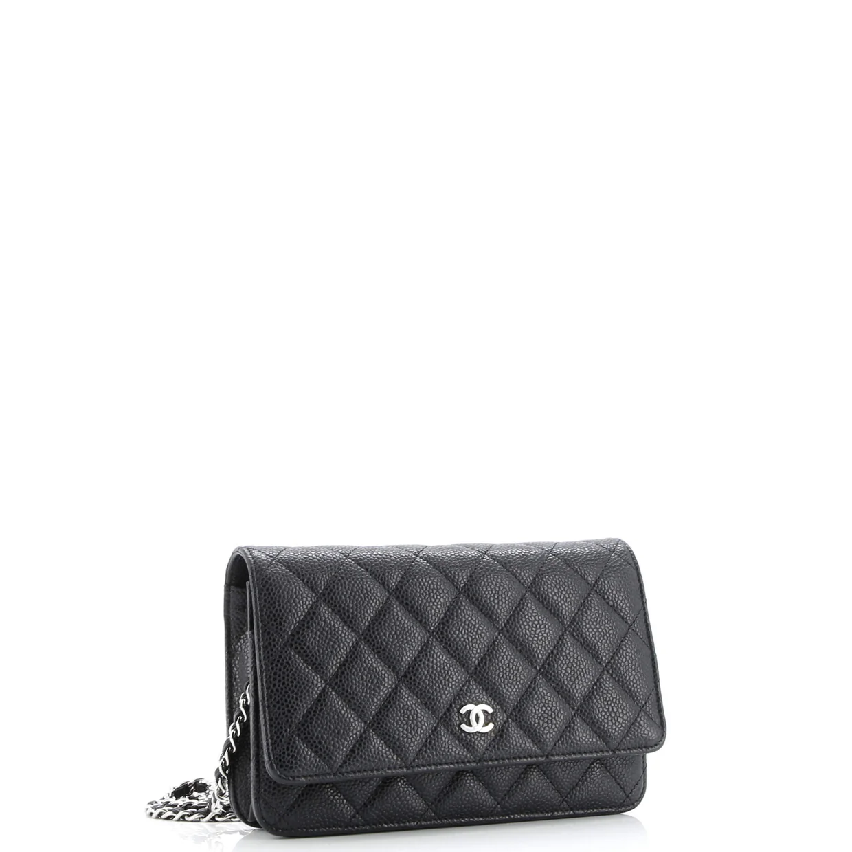Wallet on Chain Quilted Caviar - Deep Luxury