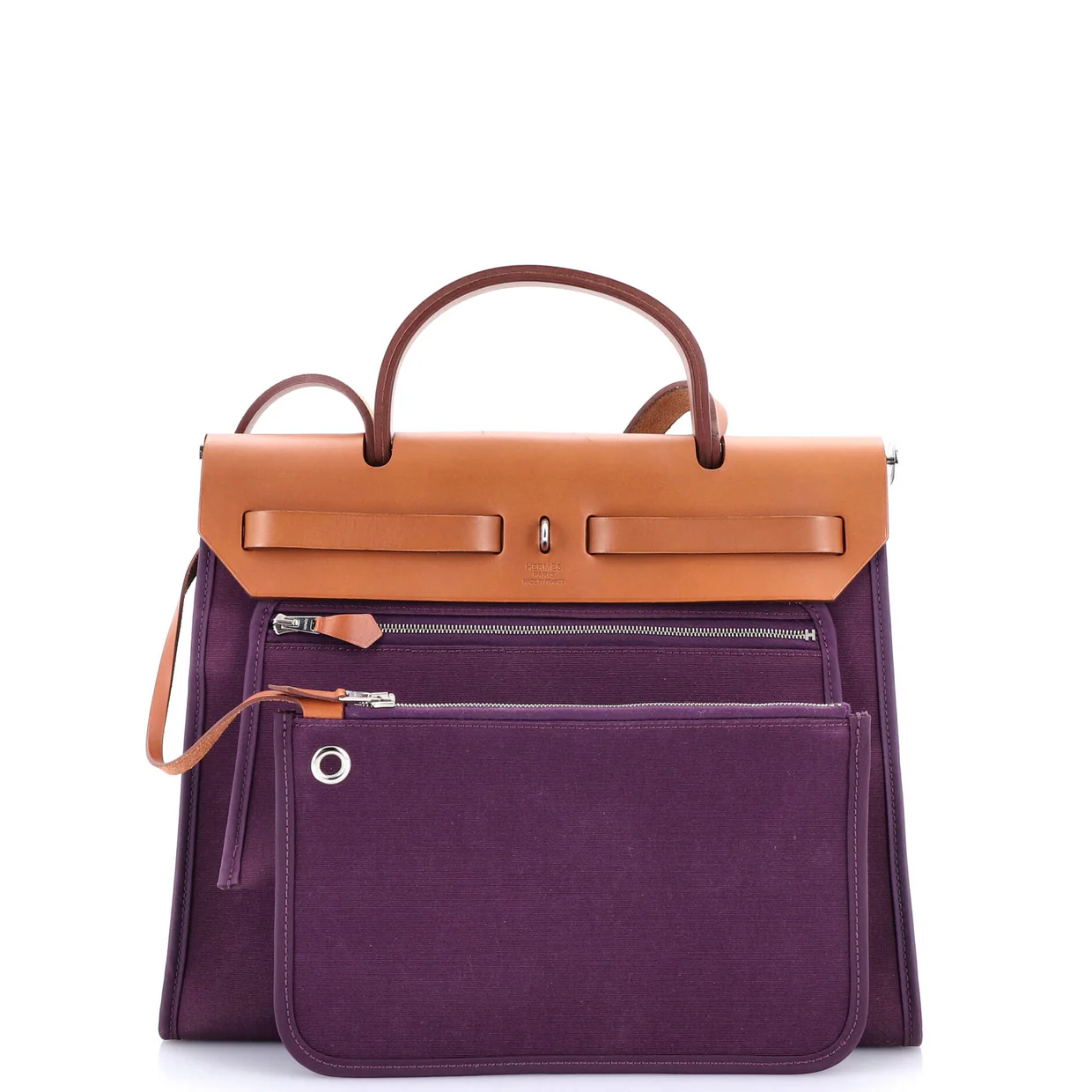 Herbag Zip Leather and Toile 31 - Deep Luxury